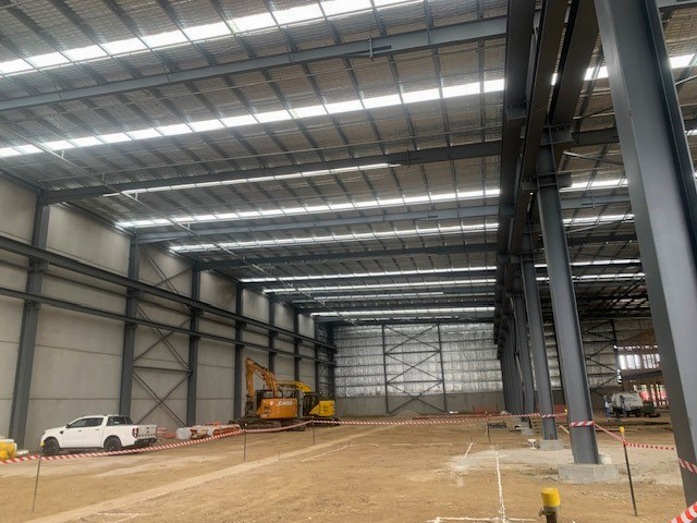 Winergy Australia Melborne location, picture from inside under construction hall